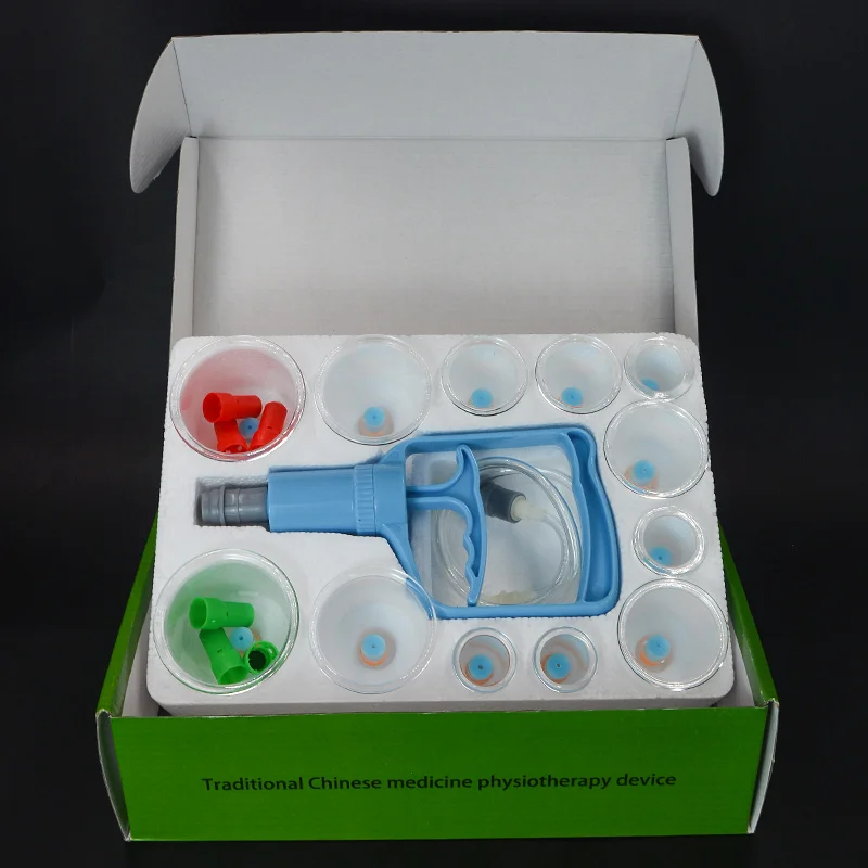 PZ Wholesale Ventouses Professionnel Cupping-cups Abc Cups Vacuum Hijama Cupping Set for Man 12 32 24 Pcs Body Color Box Ce