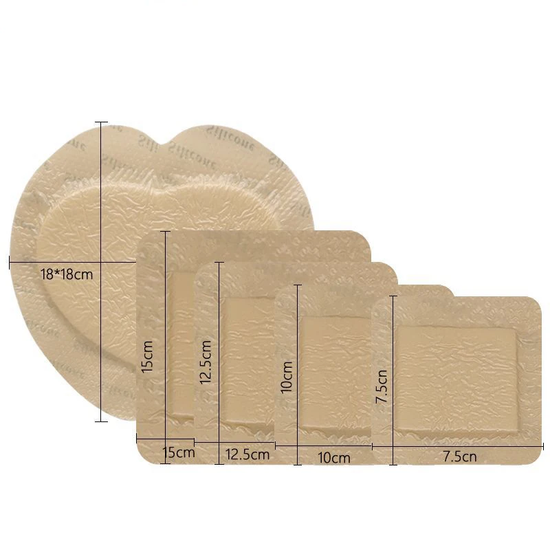 silicone foam dressing for diabetic foot ulcers 10*10cm wound care wound heal Silicone Dressing For Bed Sores