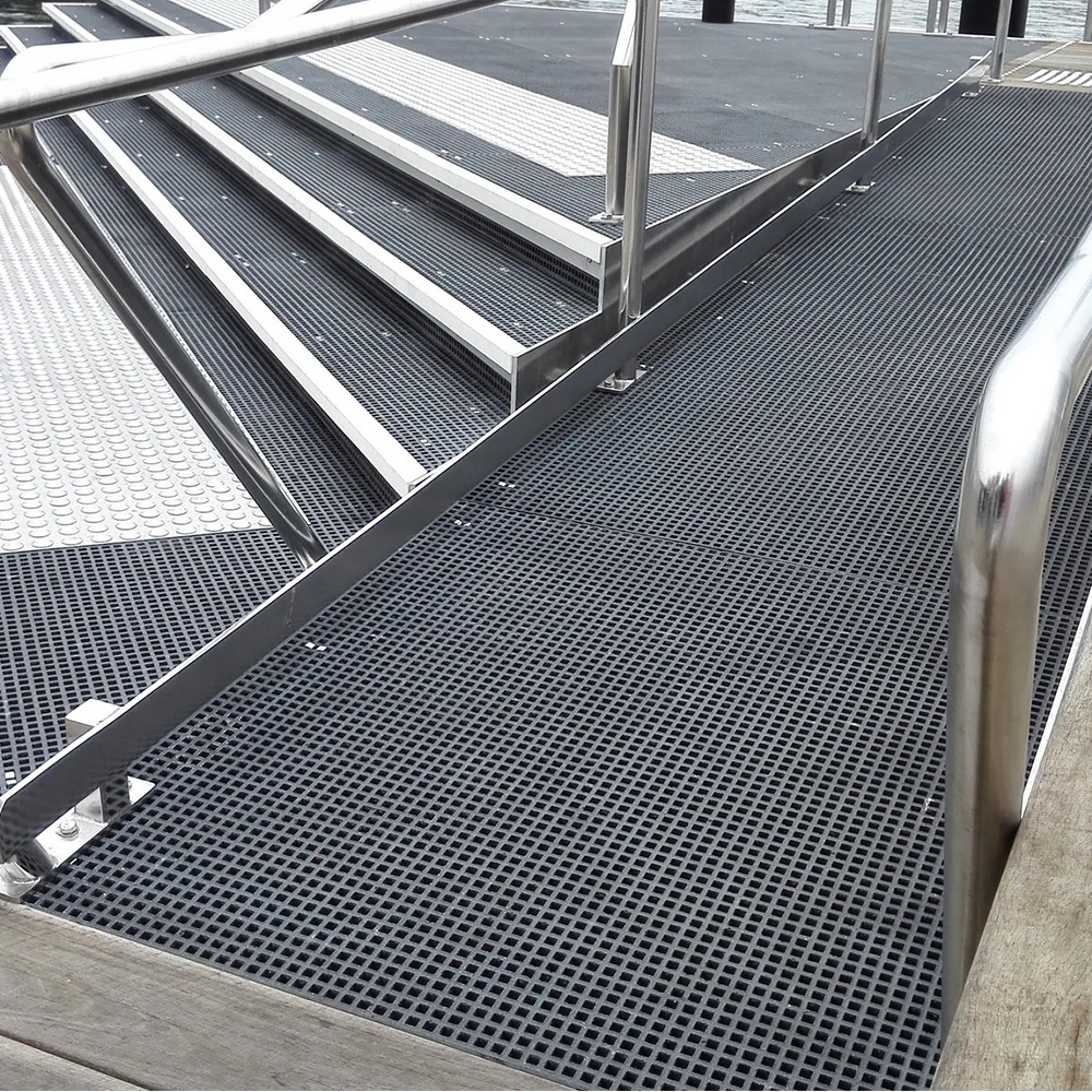 USA standard no fading no crack fire resistant long life outdoor FRP GRP fiberglass grids ralar