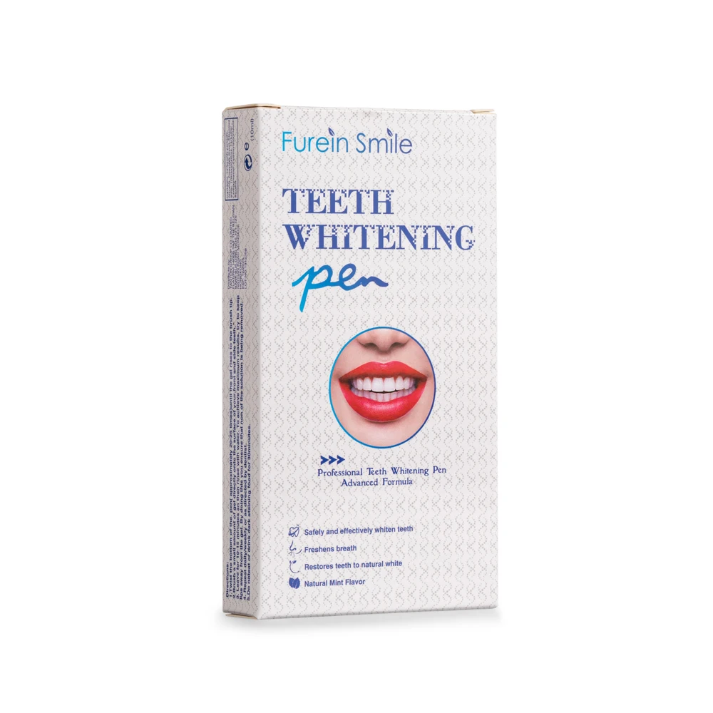 Tooth Whitening Pen Plastic Clear Aluminum Teeth Whitening Gel Pen 16% Hydrogen Peroxide