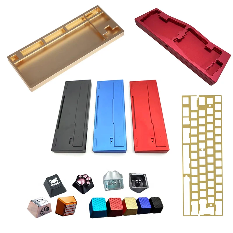 Custom Factory mechanical brass aluminum keyboard keycap Diy keyboard case/plate/weight DIY gaming CNC Mechanical Keyboard Kit