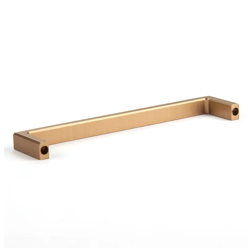 Luxury Black Gold Knurled Kitchen Door Pull Satin Brass T Bar Cabinet Handle