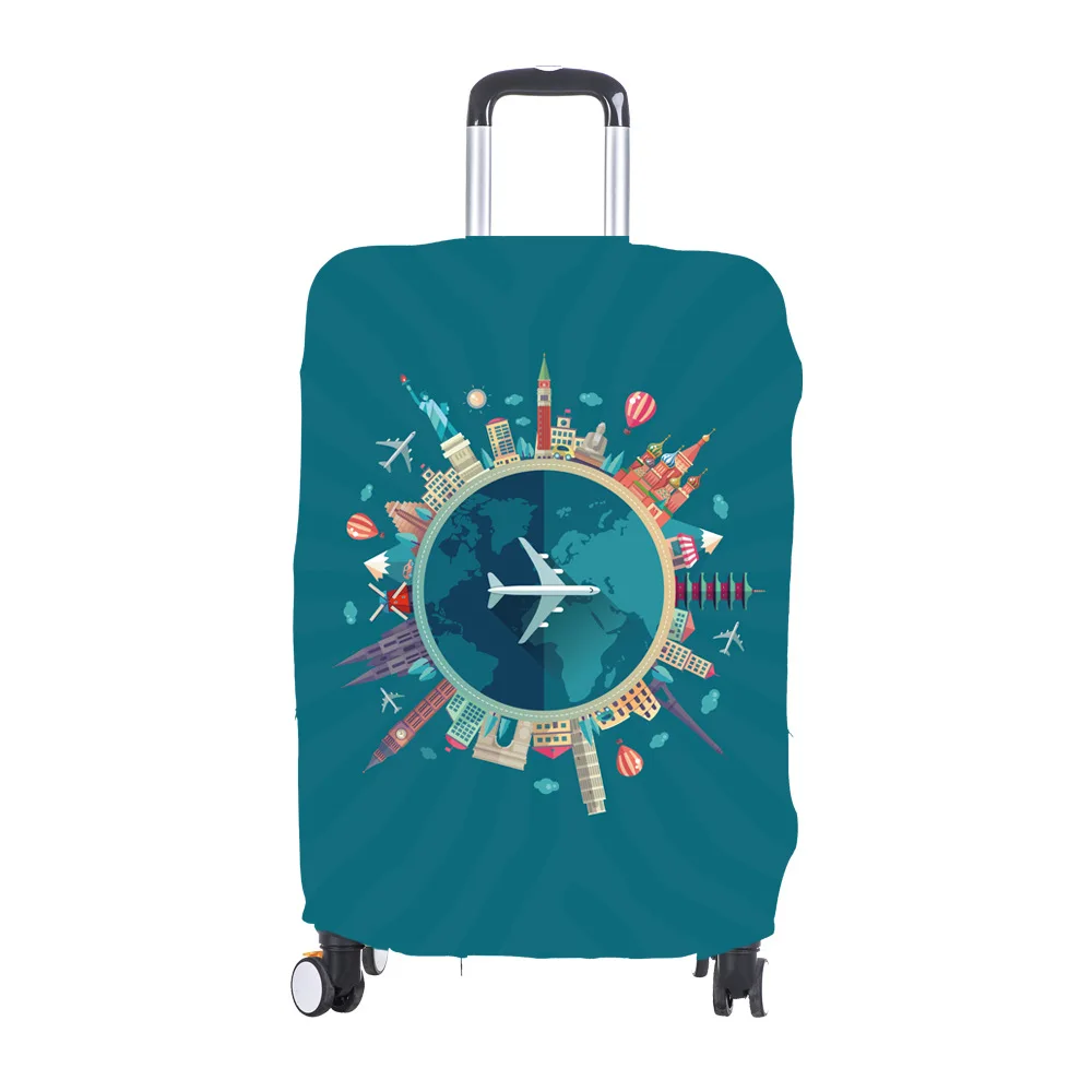 waterproof stretch trunk case luggage pull rod case dust cover, Elastic Thick Travel Thick Stretchy Luggage Covers/