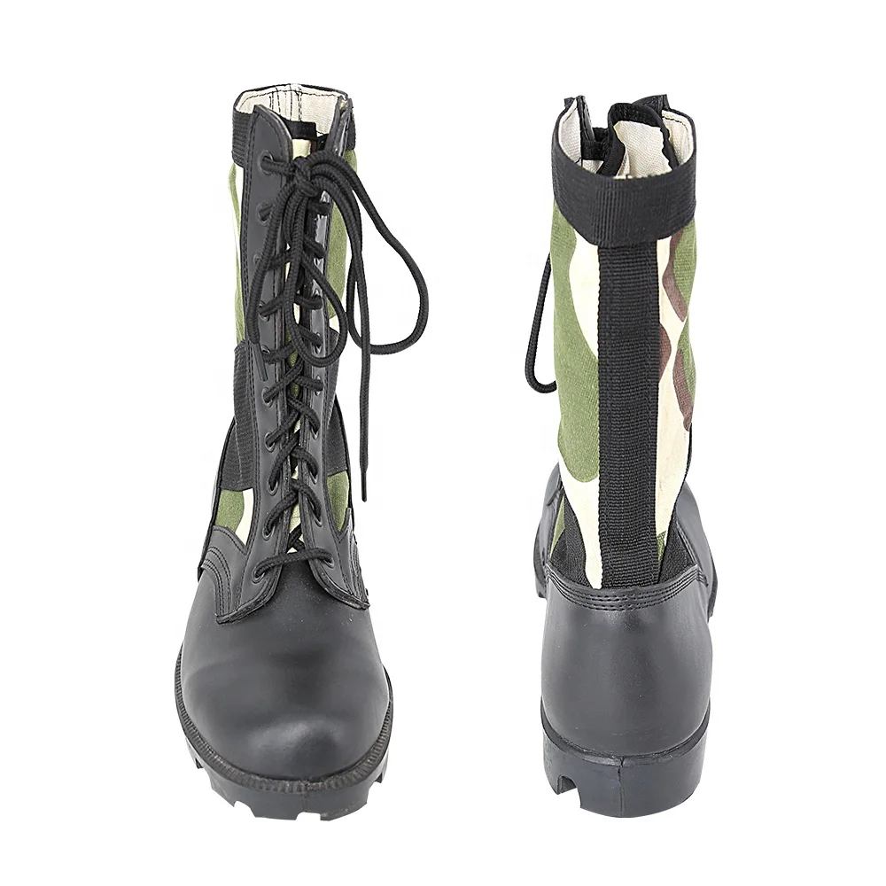 KMS Wholesale Camouflage Outdoor Training High Quality Leather Oxford Boots Waterproof Black Combat Tactical Botas Tactical