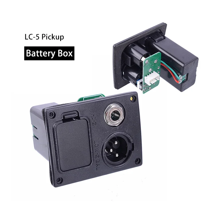 LC-5 Acoustic Guitar Equalizer EQ 9V Battery Boxs/Holder/Case Have High-quality Guitar Accessories