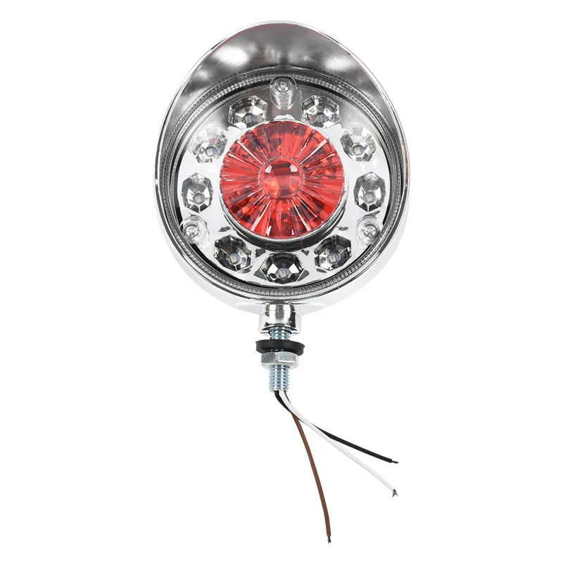 24 В двухсторонний желтый + красный 4-дюймовый боковой маркер указатели поворота Стоп-сигнал для грузовых автомобилей прицепы тракторы автобусы