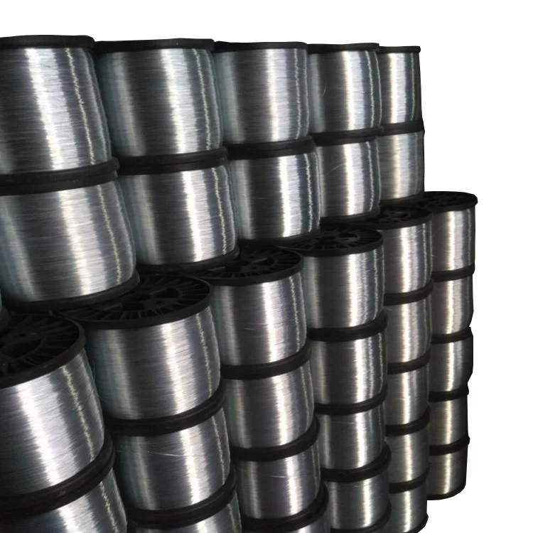 High strength process Bright Galvanized wire with plastic spool binding wire spool GI wire