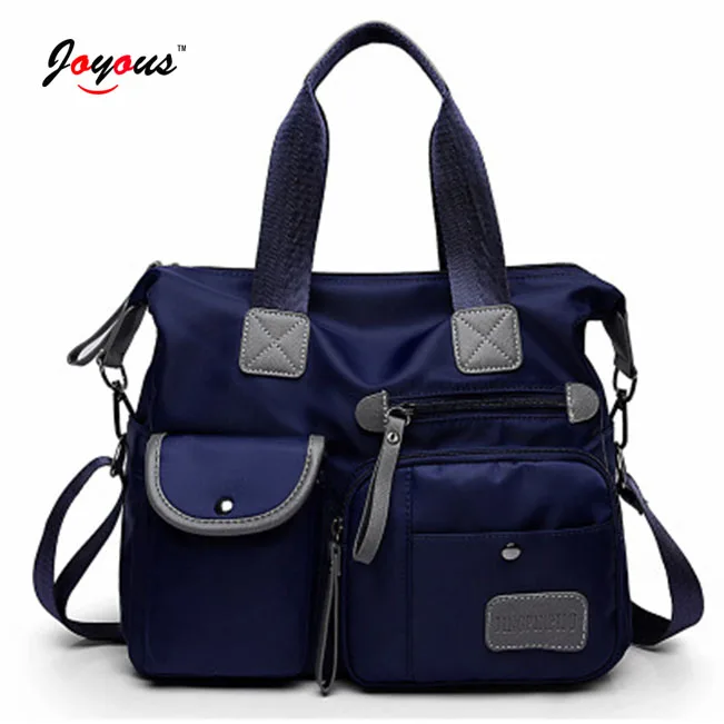 Nylon Handbags Messenger Ladies Shoulder Leather Decorated Portable Travel Woman Bags Fashion Womens Bag