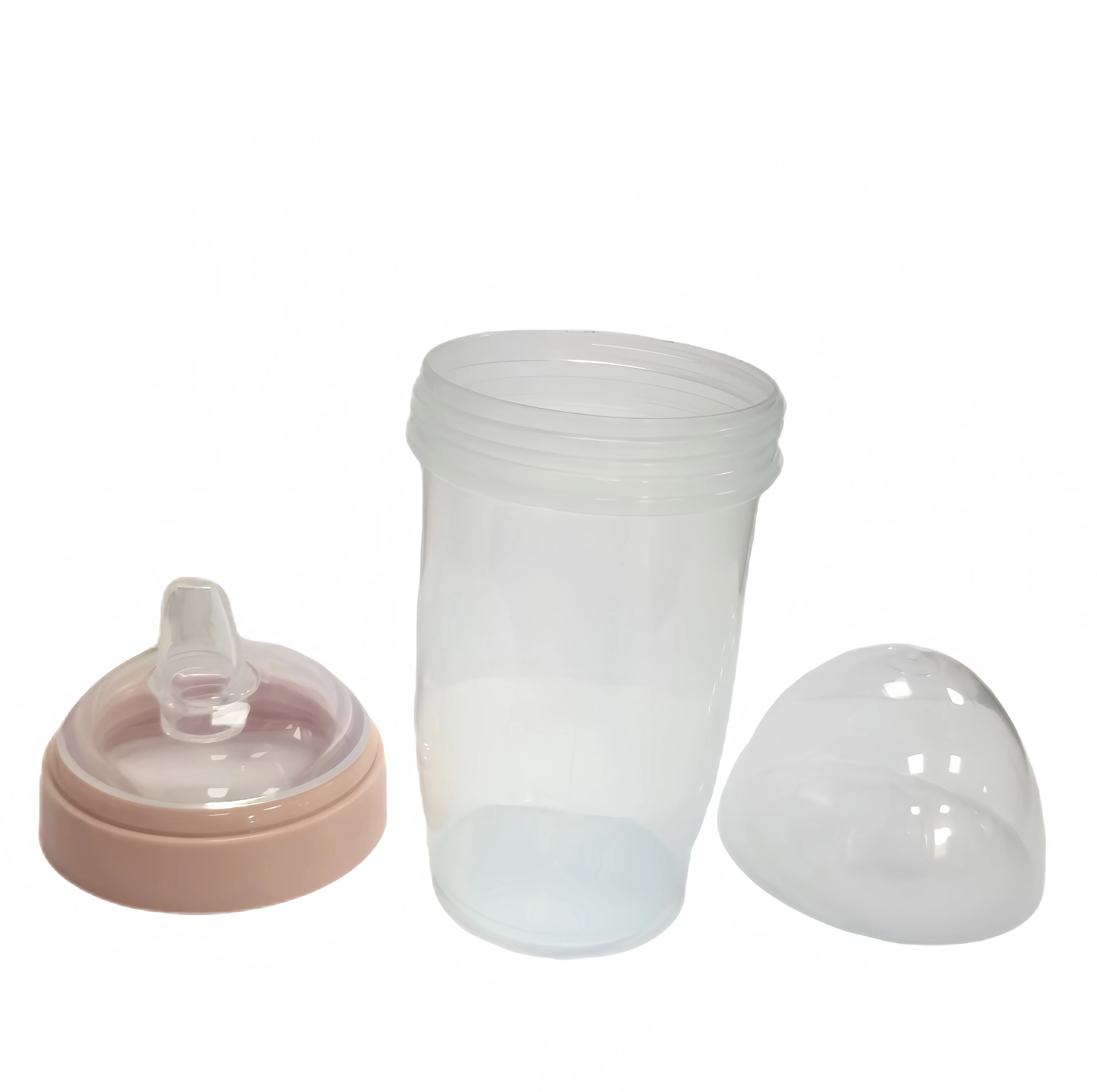 Newborn BPA Free  silicone Duck Mouth baby bottle and Anti colic free hands baby feeding nipple water bottle for kids