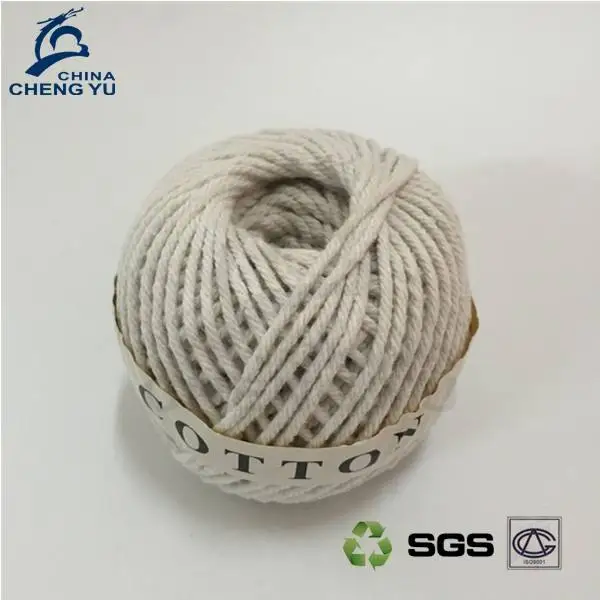 Factory Best-Selling Custom High-Quality Durable Sustainable Recyclable Natural White Cotton Twisted Rope Ball