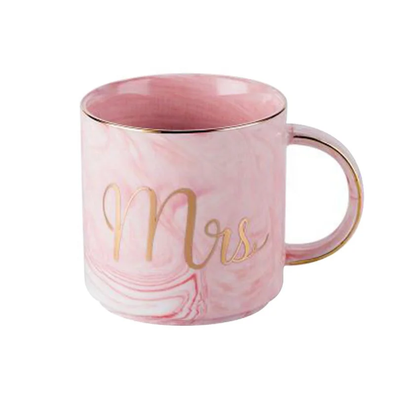 Cutom Ceramic Mug Creative Nordic Gold Edge Gif Mug Coffee Mugs