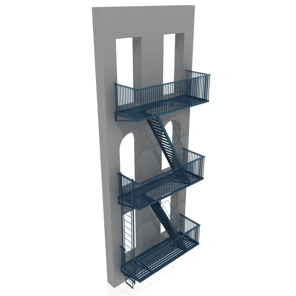 Manufacturer Price Galvanized Outdoor Metal ic Stairs Design Metal Stair Steps Used Metal Stairs