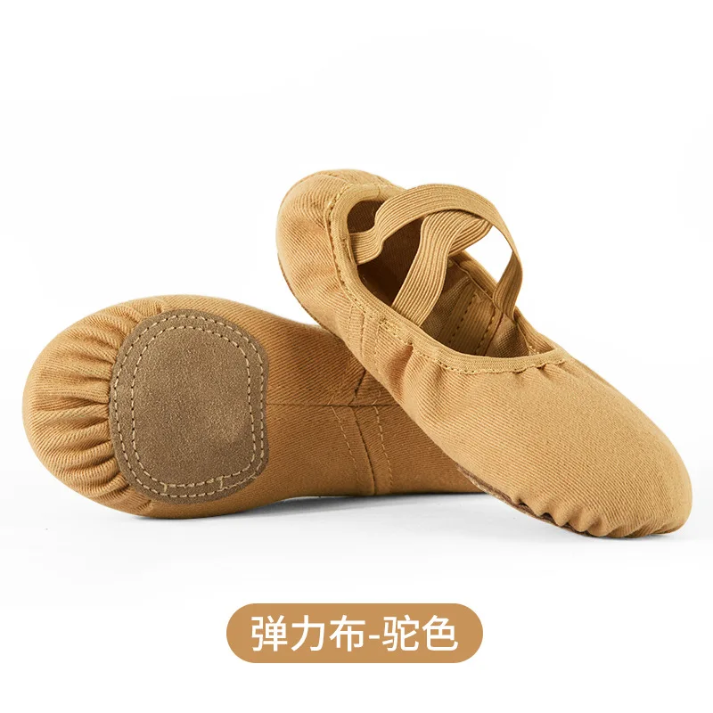 Elastic Latin dance practice Soft-soled ballet shoes for adults children Breathable balanced light dance shoes