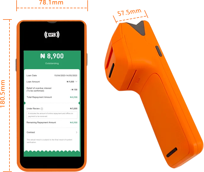 5 45 дюймов Android 11 точка продажи Pos система розничная продажа мини терминал все в одном Pos терминал 4G сенсорный экран портативный Pos машина