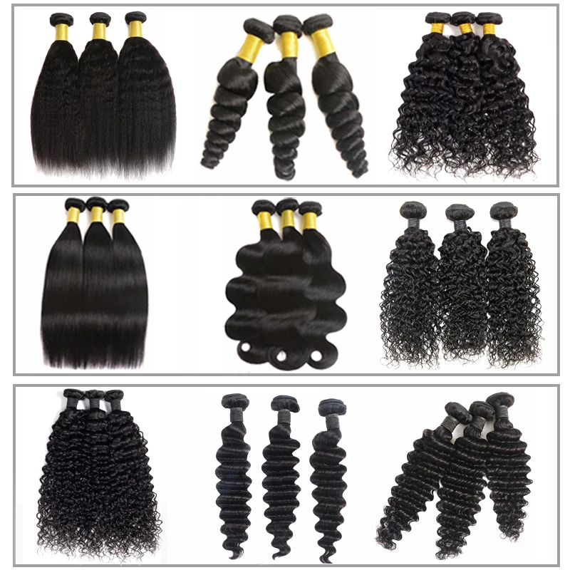 
10A grade human hair weave bundles and closure cuticle aligned virgin hair dropshipping to Global human hair extention 