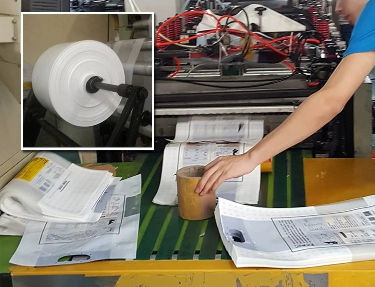 Customized pe plastic tote bag degradable  customized vest bag shopping bag