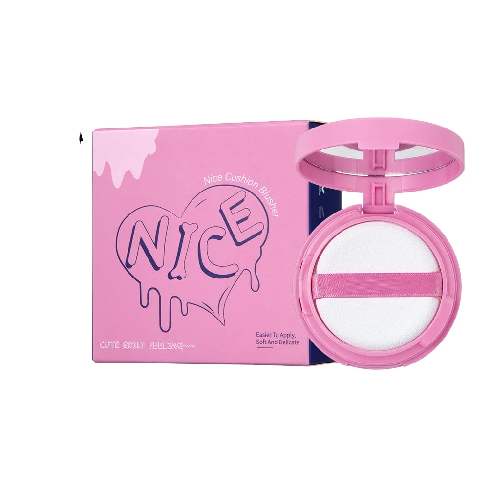 Air cushion powder blusher matt natural brightening ruddy skin color nude makeup rouge liquid facial makeup