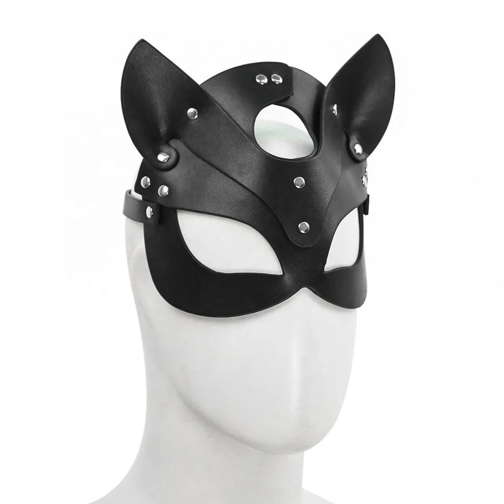 Cat Rabbit Mickey Mouse Cosplay Headgear BDSM headmask Hood Fetish Head Bondage Slave Restraint Sexy Costume Toys