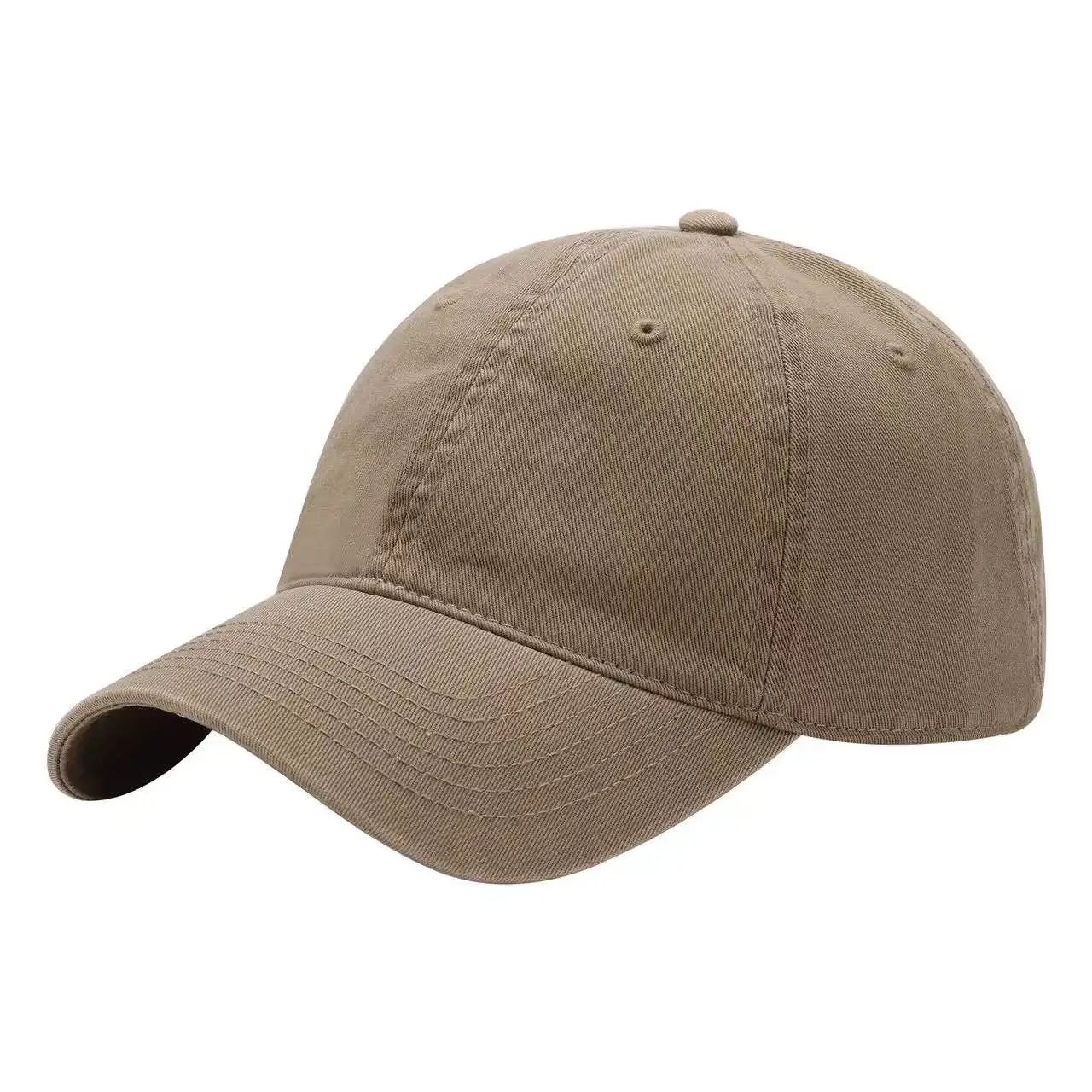 6 panel little curve brim unstructured style hats cotton embroidery logo dad hats canvas unstructured hats