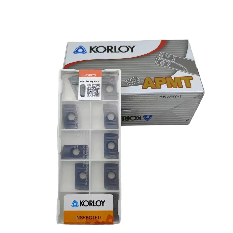 Korloys original cemented carbide milling insert APMT1604PDR KF5800/APMT1135-Q PC5300 CNC lathe milling cutter plate