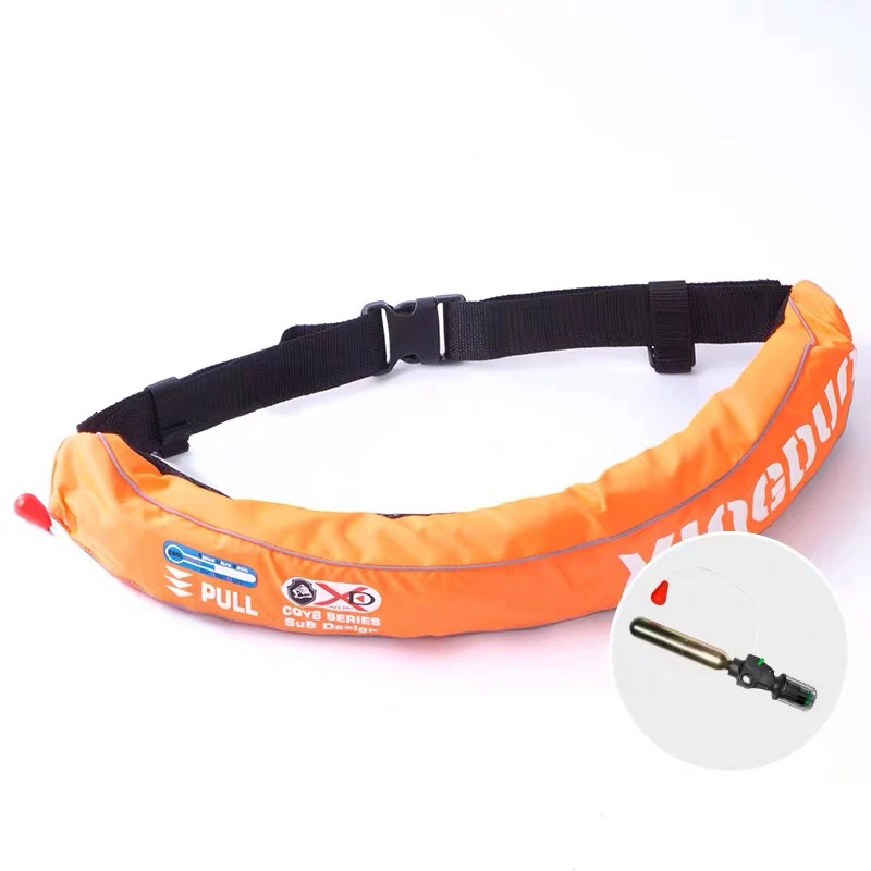 SOLAS different color life jacket for waist buoy manually or automatically inflatable belt