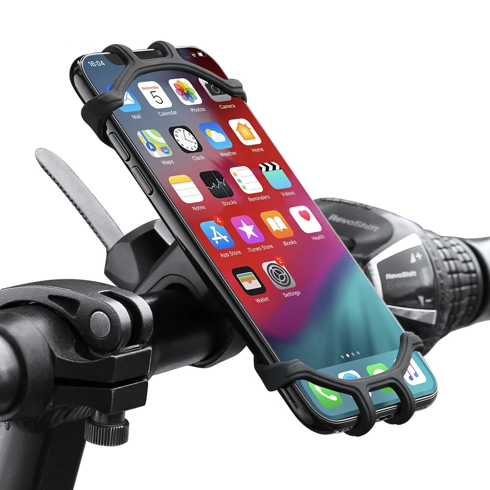 New Bike Phone Holder Bicycle Mobile Cell phone mount Motorcycle silicon stand for iPhone Samsung Xiaomi GPS Holder