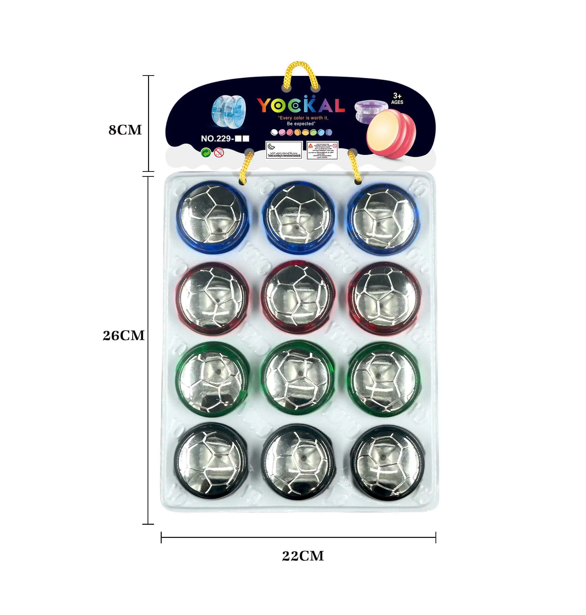 Hot Selling LED Flashing Glow Lights Yoyo Balls Football Football Style  Toys For Kids