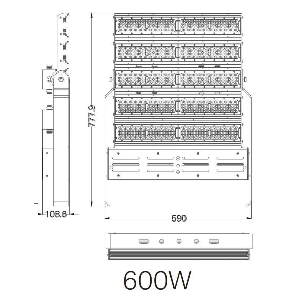 LED High Mast Lights Transformer 600W with Isolated Driver Compartment, CE  CB Approved