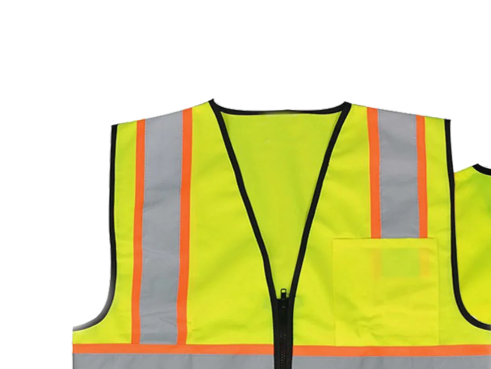 Customized Logo Safety Reflective Strip Mesh Breathable Multi-pocket Traffic Mesh Fabric Work Reflective Safety Jacket Vest