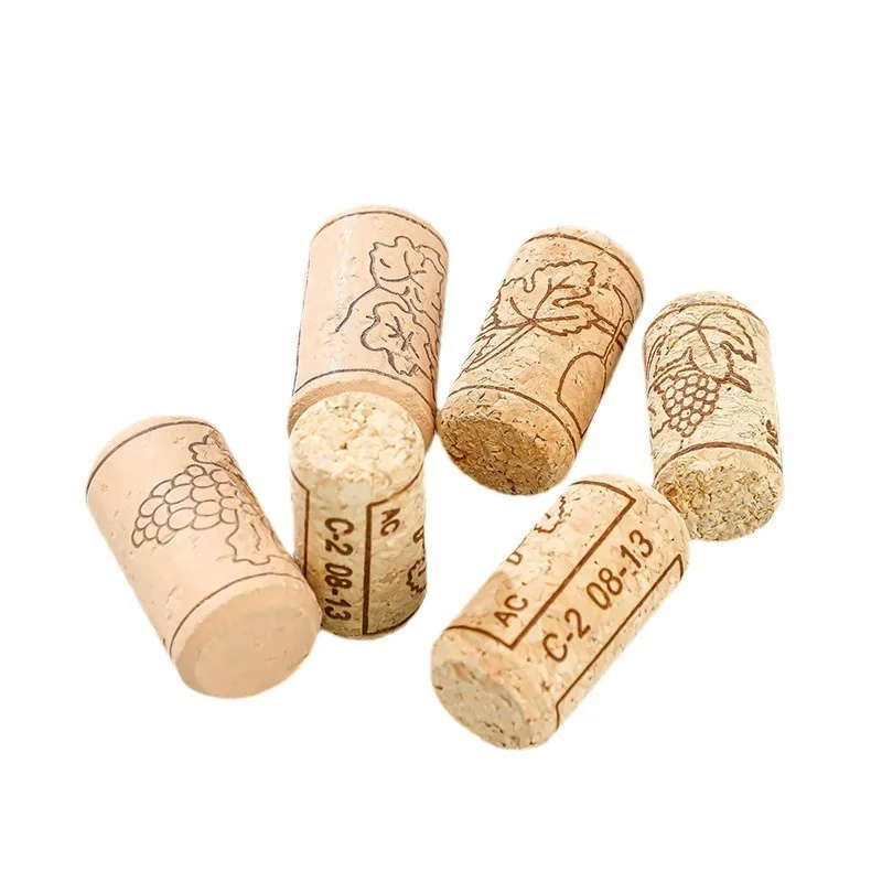 Straight Wood Wine Bottle Stopper with Cork Plug for Sealing Beer & Wine Bottles Lids Bottle Caps & Closures