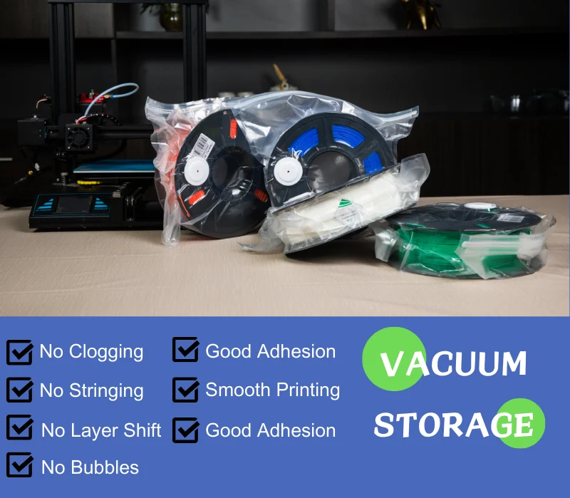 Extruder Machine Carbon Fiber Filament 3d Printer Filament Storage Bag Vacuum Pump With 20 Thicken Spool Storage Sealing Bags