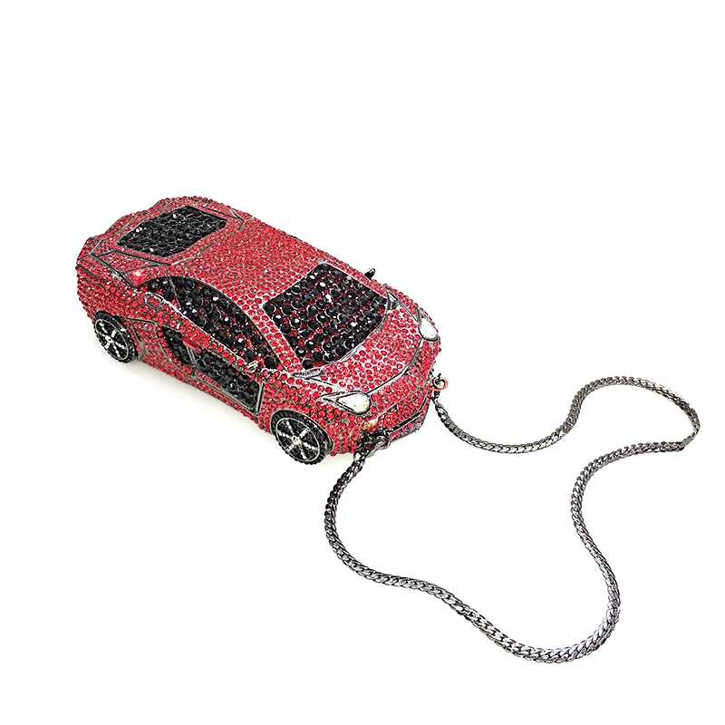 Bridal wedding party purse women evening party bag diamond luxury clutches elegant funny car crystal purse