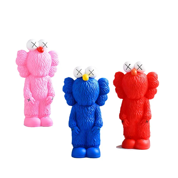 Уникальный творческий изделия из смолы Улица Сезам жестокий медведь скульптура украшение дома