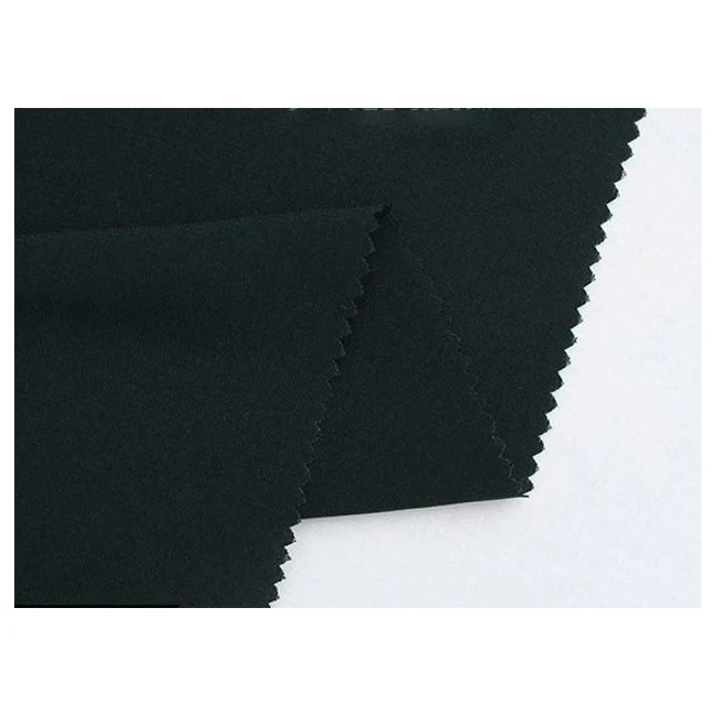 120g Polyester  Nida Fabric With Jima 50d+50d Woven Korean Black Arabian Black Robe Fabric For Abaya Cloth