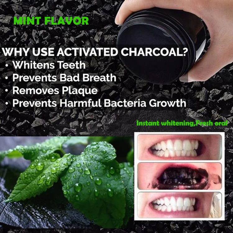 Private Label Natural Mint Fragrance And Teeth Whitening Teeth Care Products White Teeth Powder
