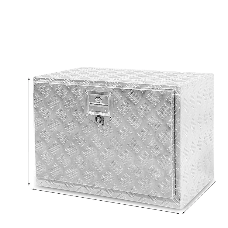 Professional Customized Size Top open aluminium checker plate truck storage aluminum tool box