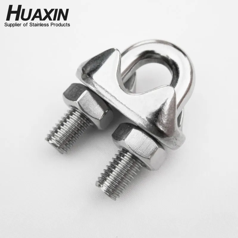 High Polished Stainless Steel AISI304 AISI316 Italian Type Wire Rope Clips(2-32mm)