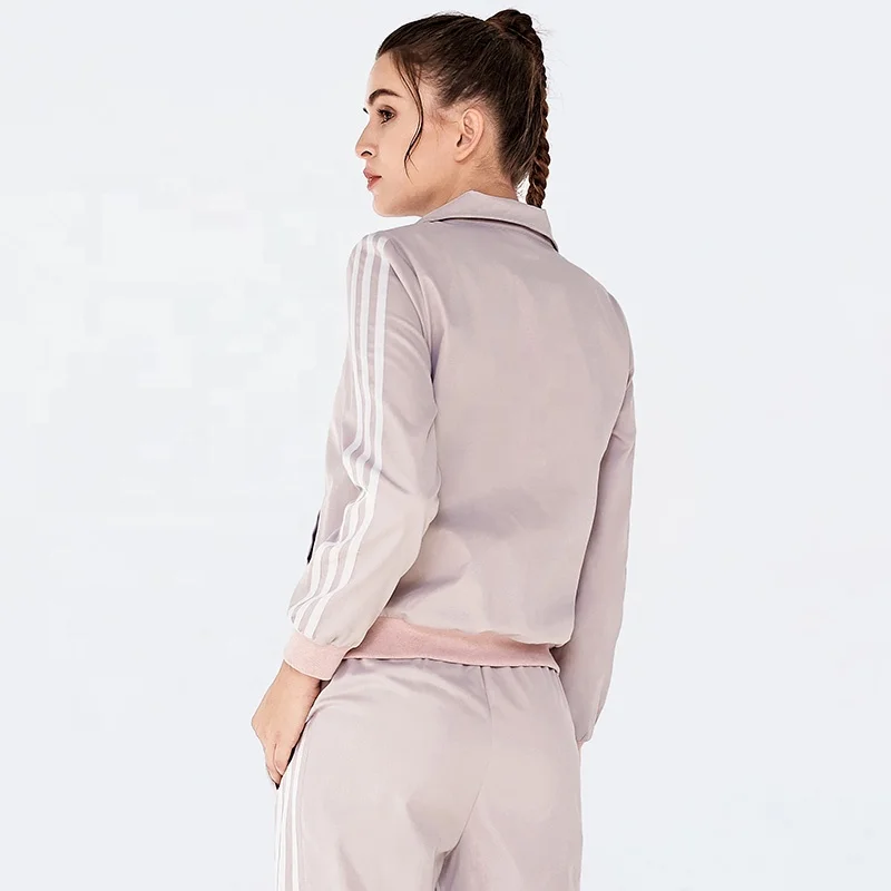 Wholesale Privete Label Fitness Yoga Wear Workout Clothes For Woman Sports Jacket Full Zip Running Track Jacket