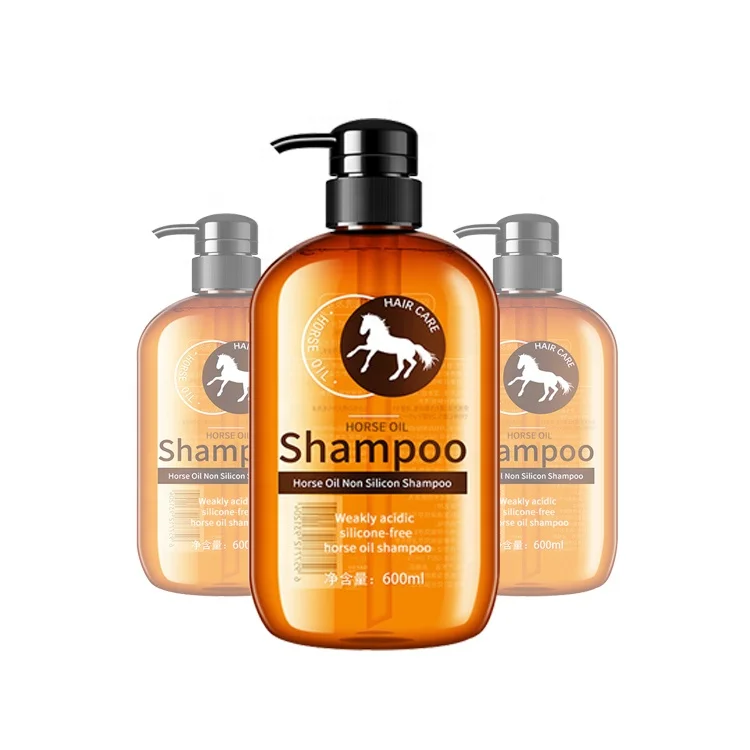 
OEM ODM Private Label Hair Shampoo Horse Oil Hair Shampoo Without Silicone Oil Nourishing Scalp Care Shampoo 