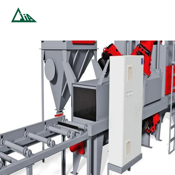 Professional blasting QH69 trolley type shot blast machine with turbines