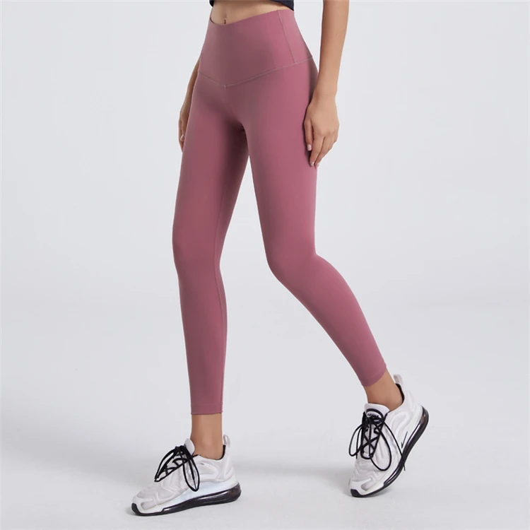 
Ladies New Nudity Butt Lift Leggings Fitness Seamless Woman Sports Leggings High-Waist Tights 