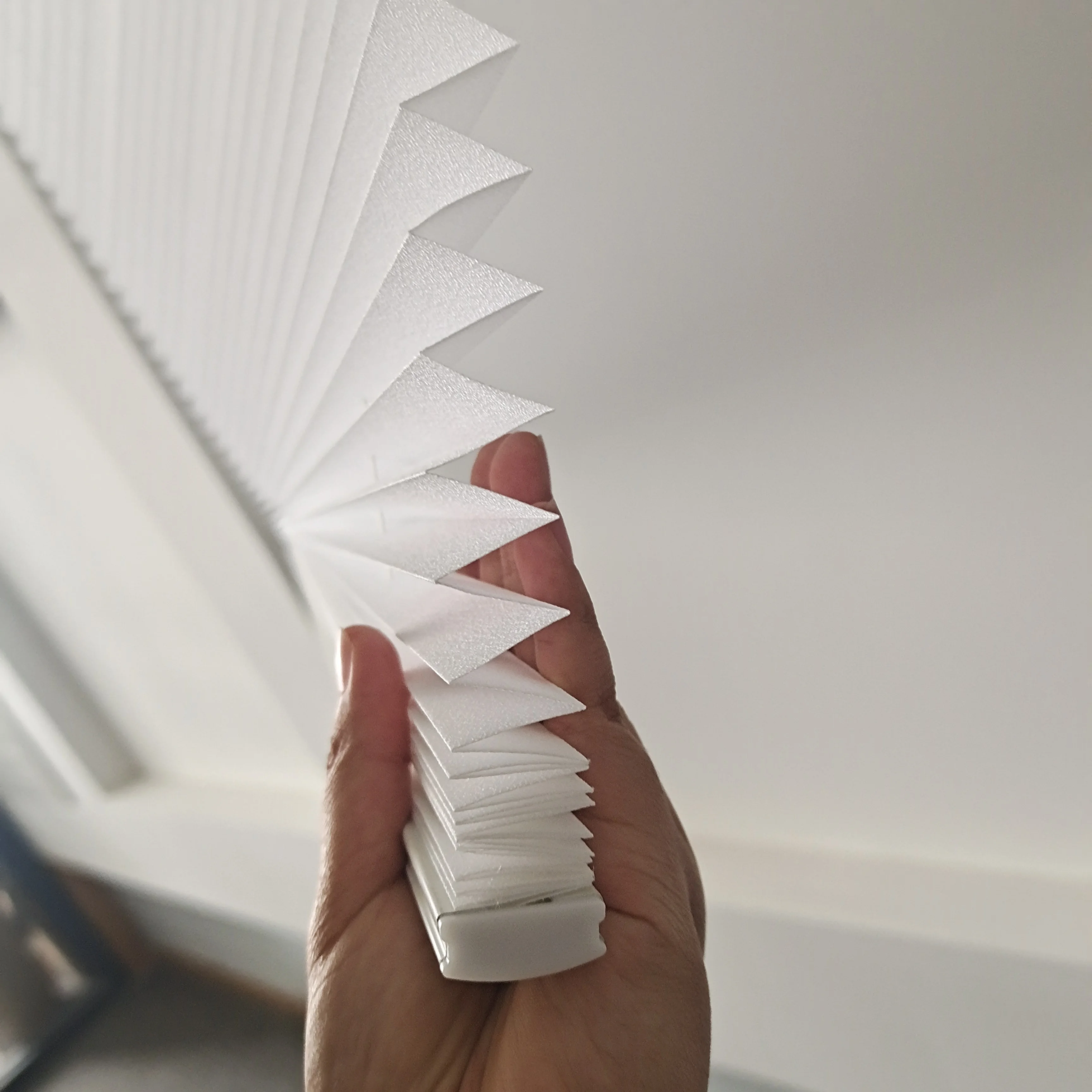 Huasheng Pleated Shade Vertical temporary  Pleated paper blinds shade