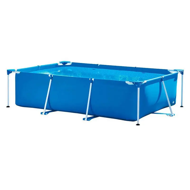 Factory Price Easy Set Rectangular Metal Frame Pool Above Ground Swimming Pool Family Pool