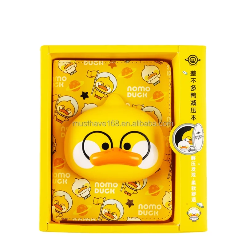 Creative Cartoon Decompression Notebook Three-dimensional PU Doll Decompression Book Venting Rebound Animal Hand Account Book