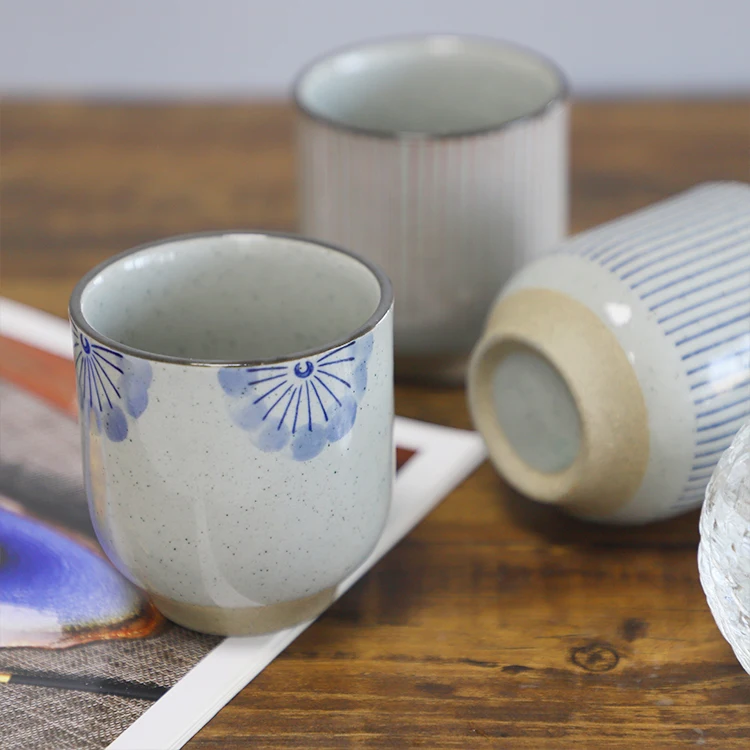 Hand Paint Pottery Tea Cup, Rustic Ceramic Coffee Mug, Japanese Style Tea Cup Coffee Cup/Mate Cup/Good for Gift
