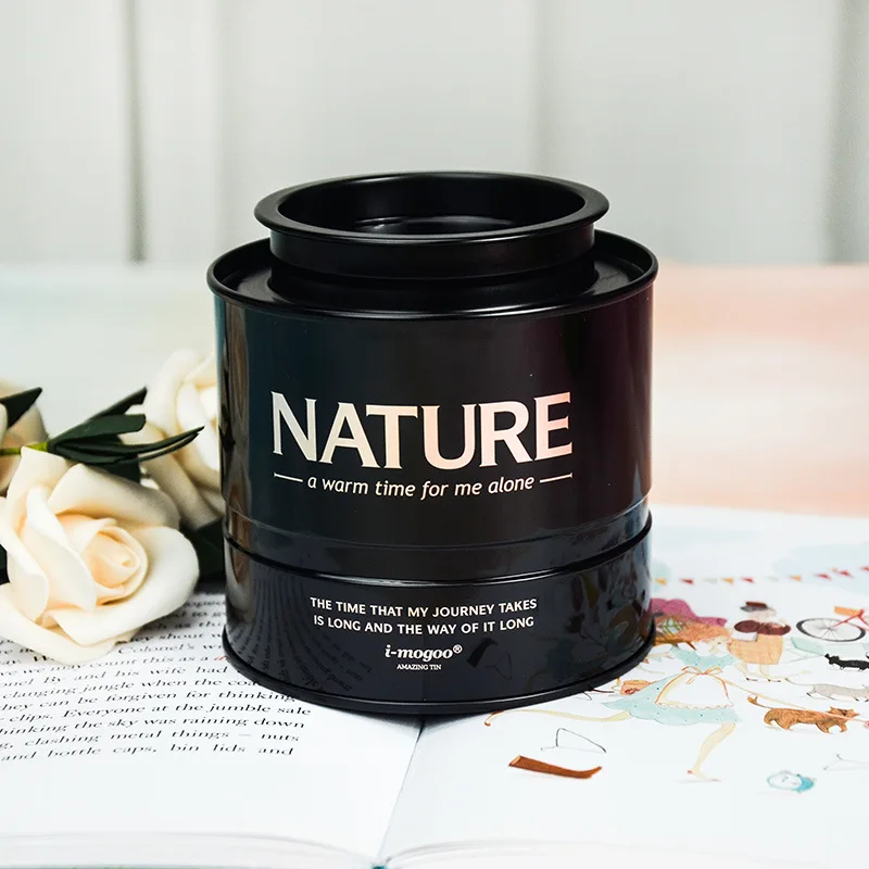 Wholesale Universal Candle Food Grade Salt Candy Nut Tea Coffee Bean Round Tin Box Jar Tin Can for Candle Packaging Empty Metal