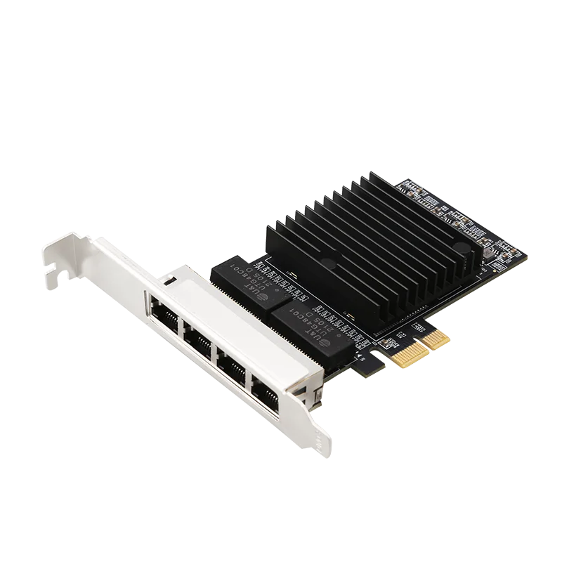 1Gbps PCI express e1X  4 Port lan Card  NIC PCI-Express to 10/100/1000M Ethernet Quad Lan Adapter Card 1000mbps Intel/I82571 for