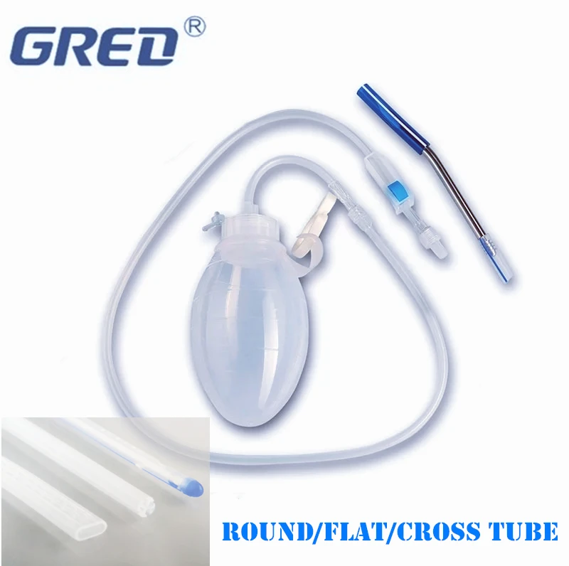 
Gred Surgery Jackson Pratt Drain wound drainage reservoir Round 25Fr 