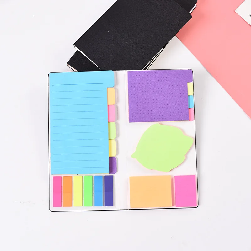 Cartoon Sticker Book Cute Self-Adhesive Memo Pad Sticky Notes Pad Stationery Custom Sticky Notes Different Shape Sticky Note