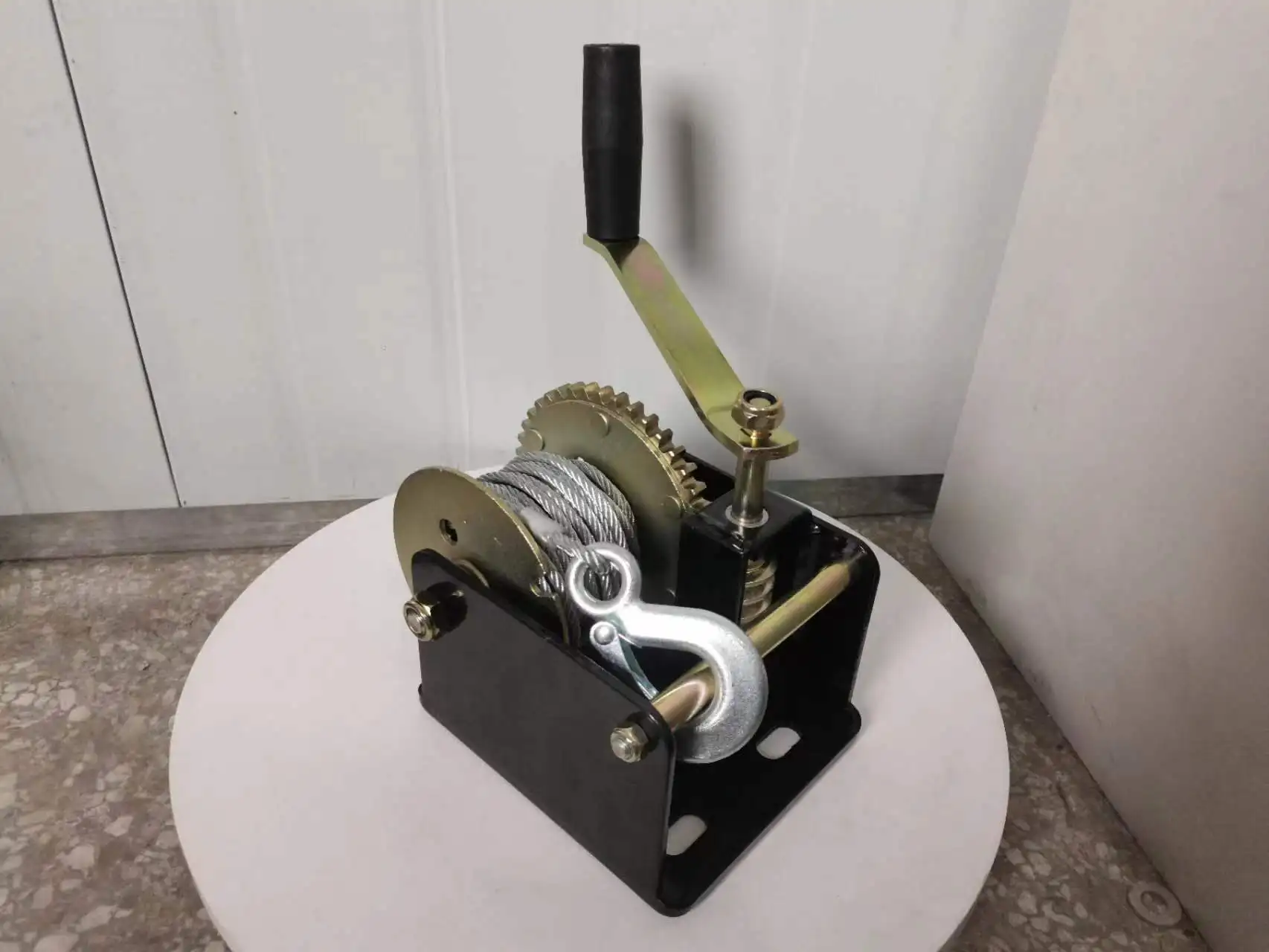 Китайский производитель, 2000 фунтов, ручная лебедка, червячная шестеренчатая лебедка с передаточным числом 41:1